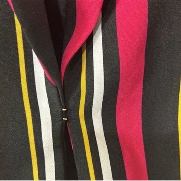 INC International Concept Striped Yellow & Red Blazer(Size Medium) - Picture 5 of 10
